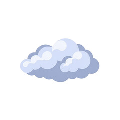 Obraz premium Cartoon-Cloud-Illustration_Sky-Weather_Blue-Cloud-ClipArt