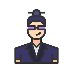 Stylist Male icon vector image. Suitable for mobile apps, web apps and print media.
