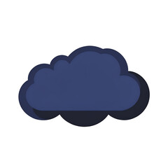 Fototapeta premium Dark_Cloud_Illustration_Weather_Icon_Forecast