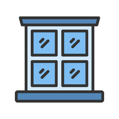 Window icon vector image. Suitable for mobile apps, web apps and print media.