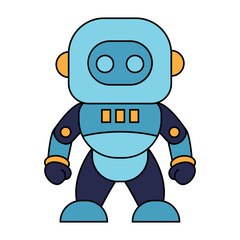 Robot Flat Illustration