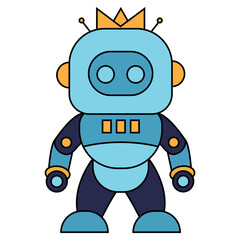 Robot Flat Illustration