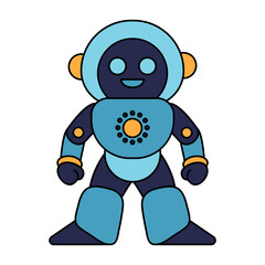 Robot Flat Illustration