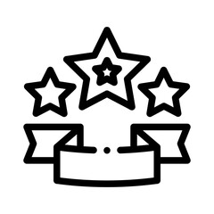 Obraz premium star line icon
