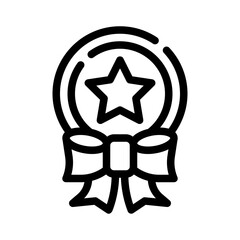 Obraz premium ribbon line icon