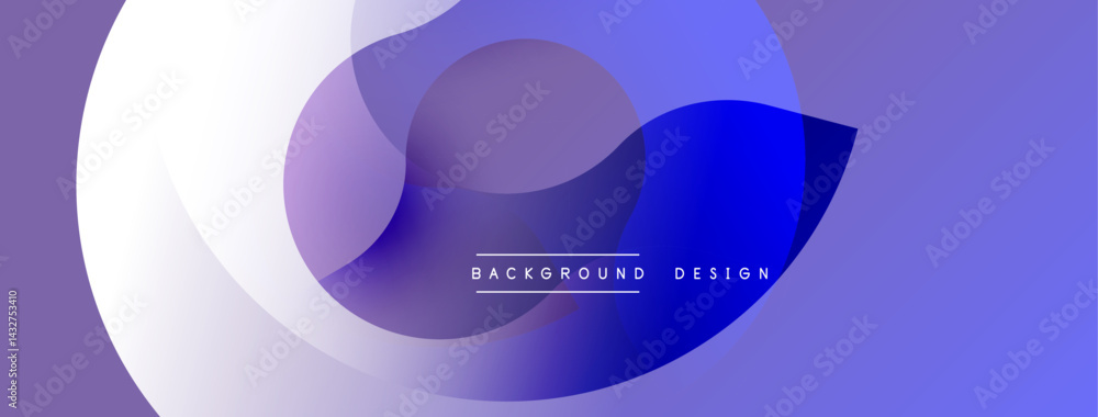 Poster abstract fluid shapes, blue purple gradients. modern design element, smooth transitions, minimalist 