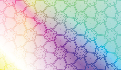 Design pattern with abstract modern ornament. Triangles style. Vector illustration. Gradient color