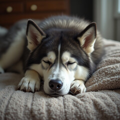 alaskan malamute portrait