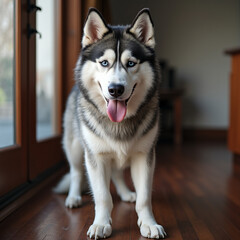Fototapeta premium alaskan malamute portrait