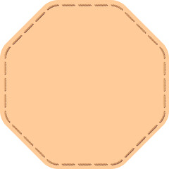 An octagonal label icon designed for tagging products or services. Ideal for marketing and promotions.