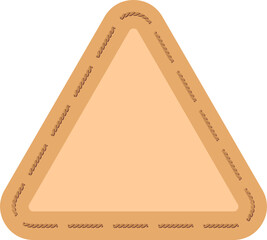 Simple triangle icon suitable for navigation, design elements, and educational materials.