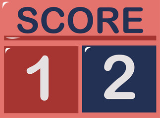 Game Scoreboard Display Illustration
