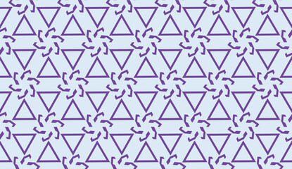 Decorative background with triangles. Curved lines. Vector illustration. Modern design for you business, project. Violet color.