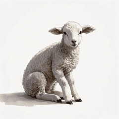 Nightfall's Watery rest sleep isolated watercolor vector illustration svg