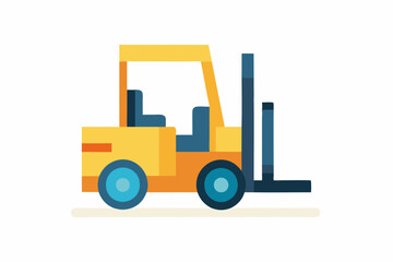 forklift vector illustration 