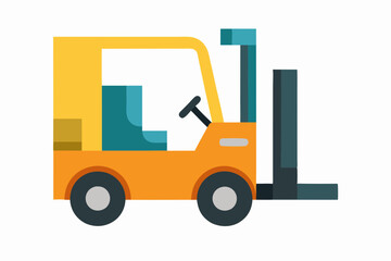 forklift vector illustration 