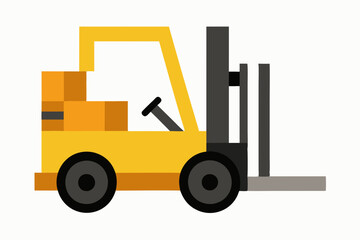 forklift vector illustration 