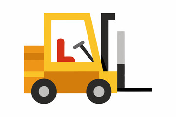 forklift vector illustration 