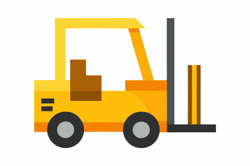 forklift vector illustration 