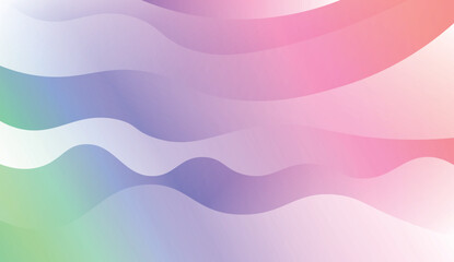 Modern Wavy Background. For Template Cell Phone Backgrounds. Vector Illustration with Color Gradient.