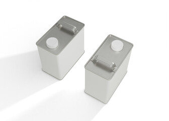 Square Coffee Tin Box Mockup 