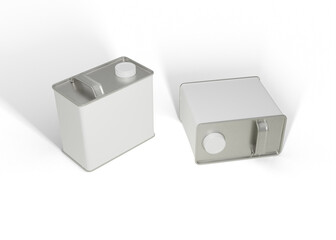 Coffee Tin Box for Packaging Display Mockup