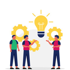 Business Brainstorming Illustration