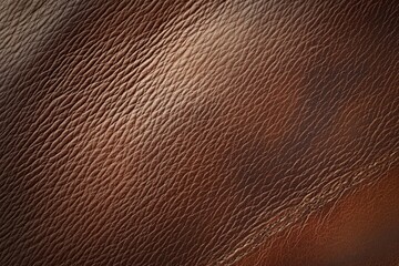 Fototapeta premium Close-up view of a textured brown leather surface.