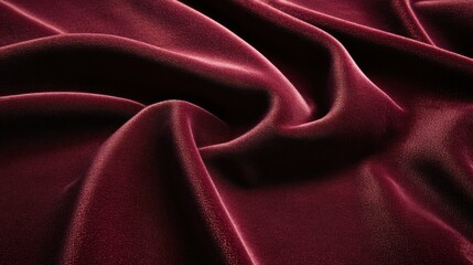 Deep crimson velvet fabric texture