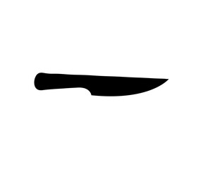 Knife Silhouette Vector Design Isolated on White Background 