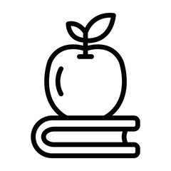 Apple Vetor Line Icon Design