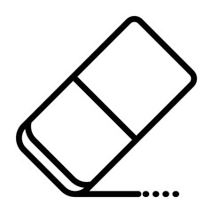Eraser Vetor Line Icon Design