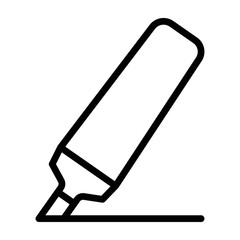 Highlighter Vetor Line Icon Design