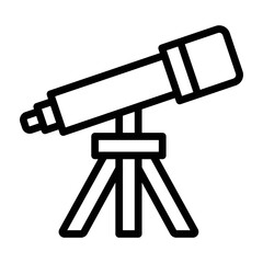 Telescope Vetor Line Icon Design