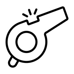 Whistle Vetor Line Icon Design