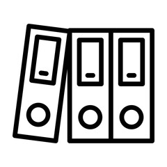 Binder Vetor Line Icon Design