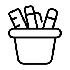 Stationery Vetor Line Icon Design