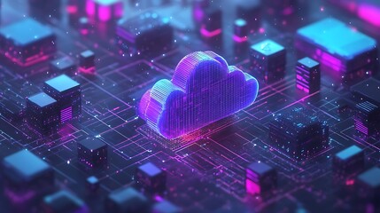 Diagram Depicting a Cloud-Native Microservices Architecture with Distributed Services and Scalable Cloud Computing Infrastructure