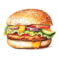 yuniazizah__watercolor_A_classic_hamburger_with_mustard_and_rel_48ccba79-aaca-4528-bfbc-059c51e1f5f0
