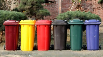bins sorting and managing waste automatically
