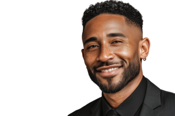 Lächelnder Geschäftsmann im Anzug PNG mit transparentem Hintergrund

