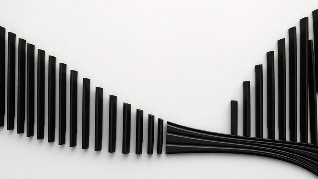 Against a textured light gray background, parallel diagonal stripes of dark and light gray create a rhythmic and repetitive abstract visual