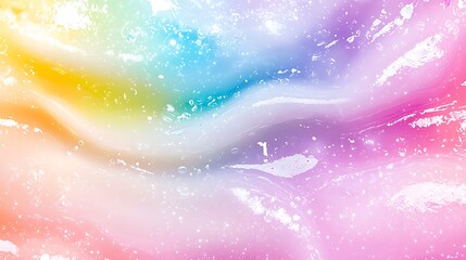 Pastel Rainbow Spiral Watercolor Pattern Background
