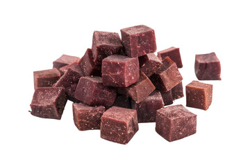 Raw Beef Cubes Ready for Cooking