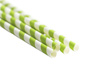 Eco Friendly Paper Straws Close Up