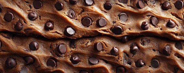Chocolate chip cookie dough texture