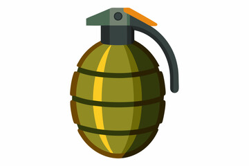 grenade vector illustration on white background