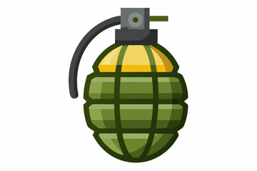 grenade vector illustration on white background
