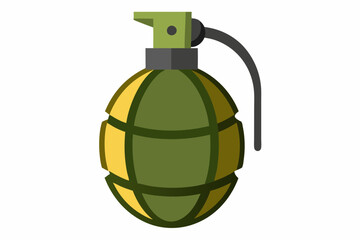 grenade vector illustration on white background