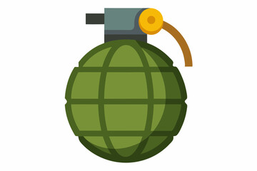 grenade vector illustration on white background